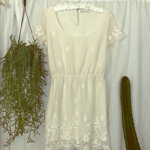 Bershka 🤍romantic white dress 🌸 like new